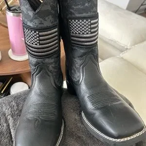 Ariat | Shoes | Ariat Mens Sport Patriot Black Deertan And 